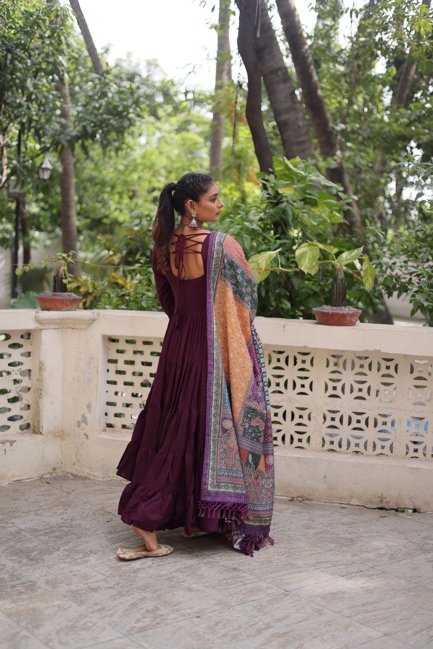 GOWN WITH DUPATTA