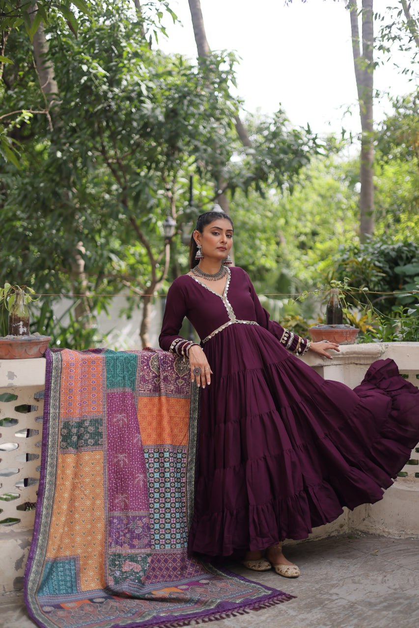 GOWN WITH DUPATTA