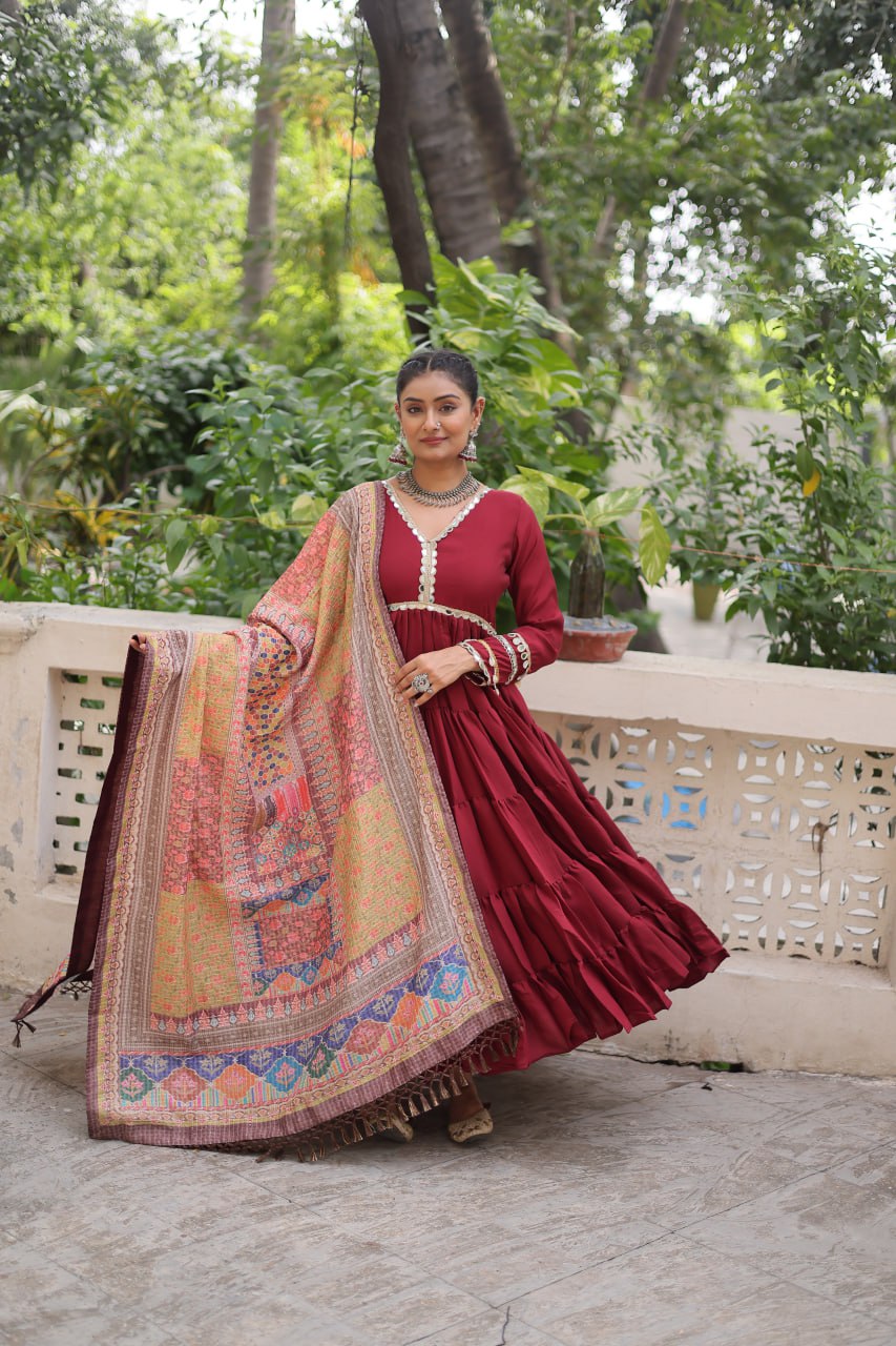 GOWN WITH DUPATTA