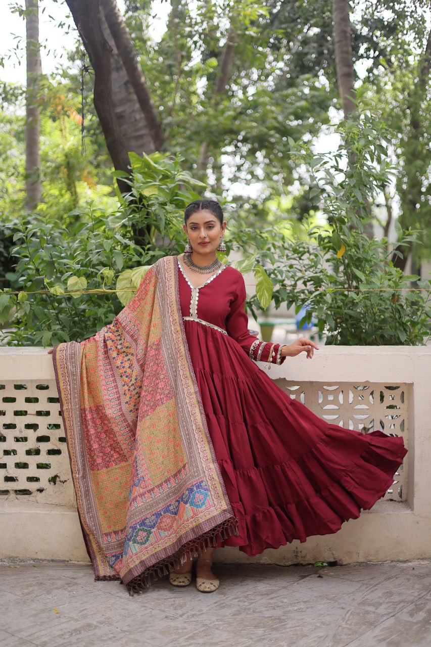 GOWN WITH DUPATTA