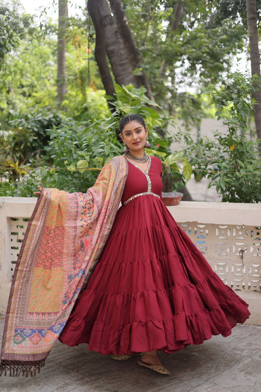 GOWN WITH DUPATTA