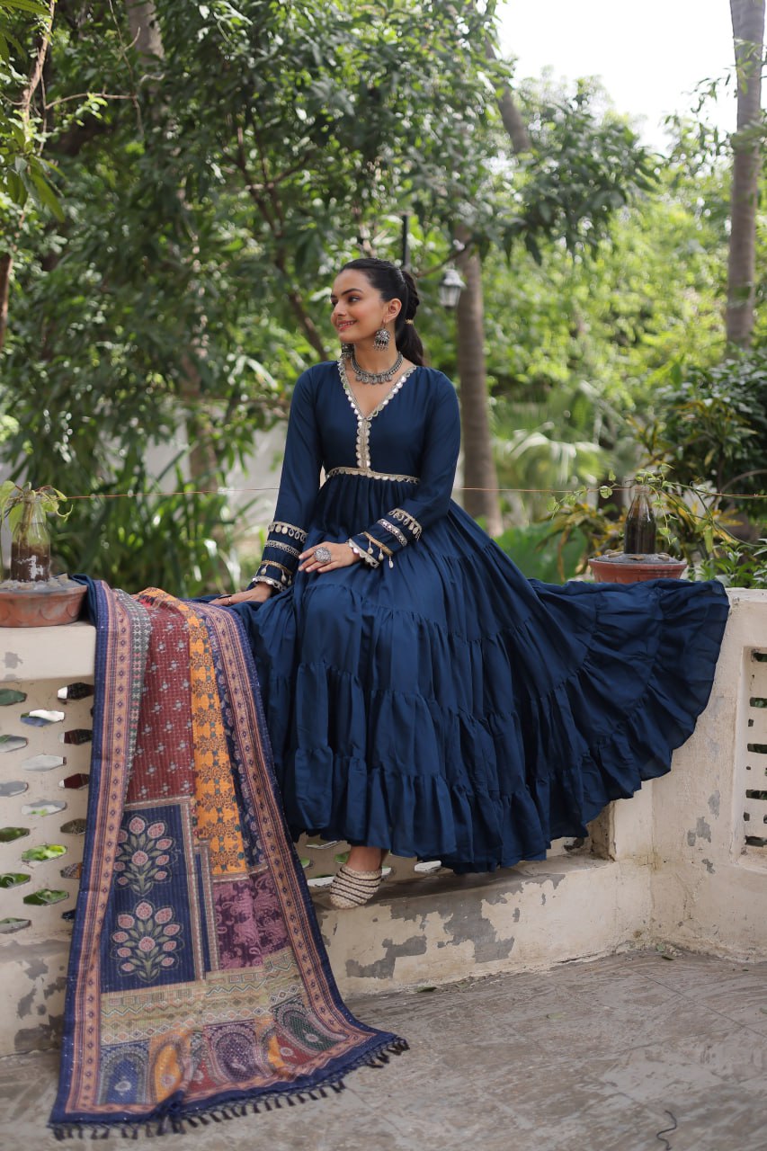 GOWN WITH DUPATTA