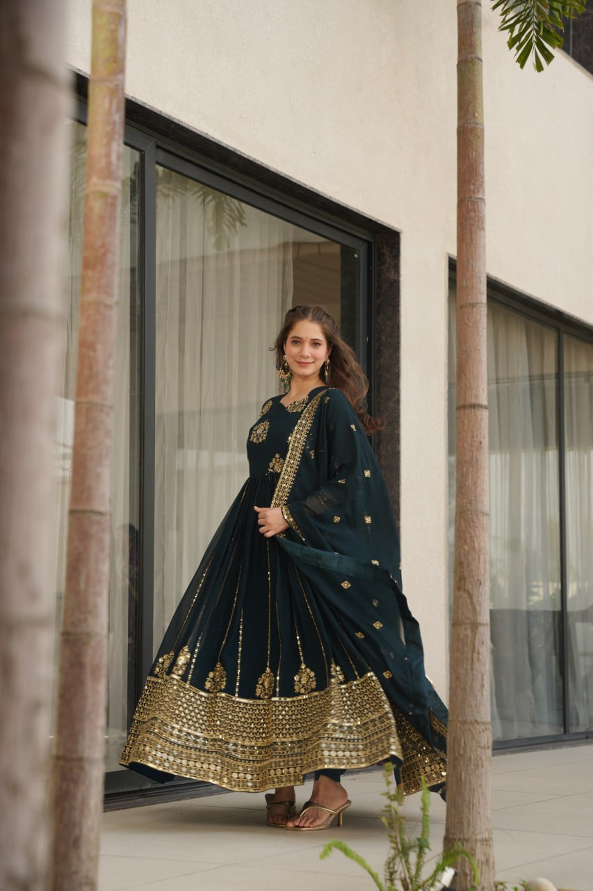 GOWN-DUPATTA