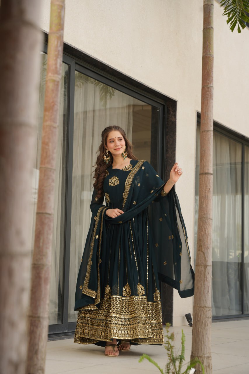 GOWN-DUPATTA