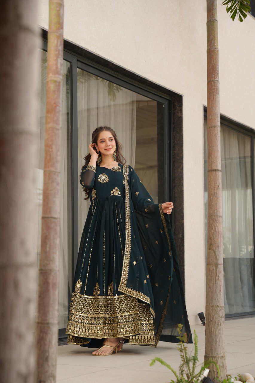 GOWN-DUPATTA