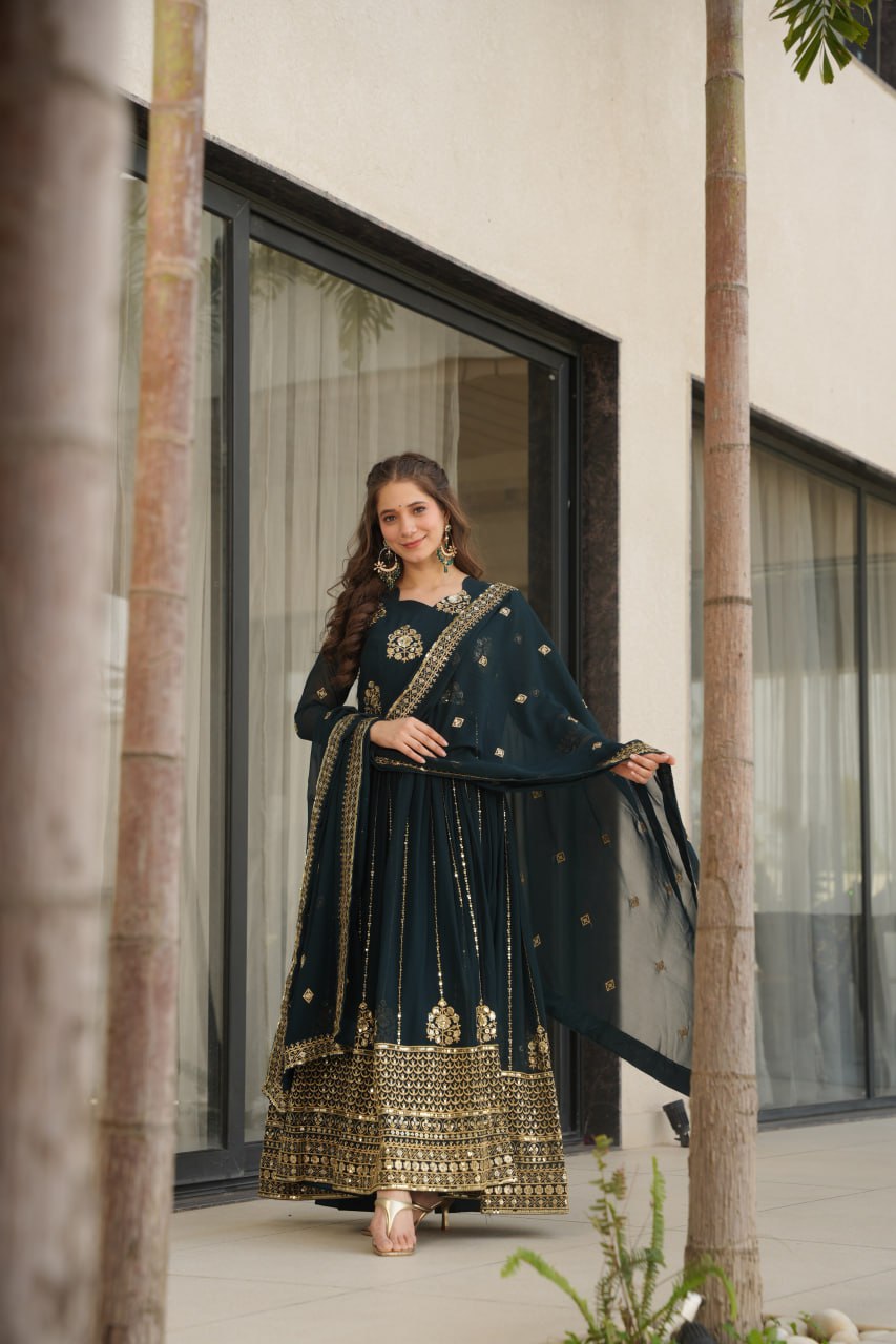 GOWN-DUPATTA