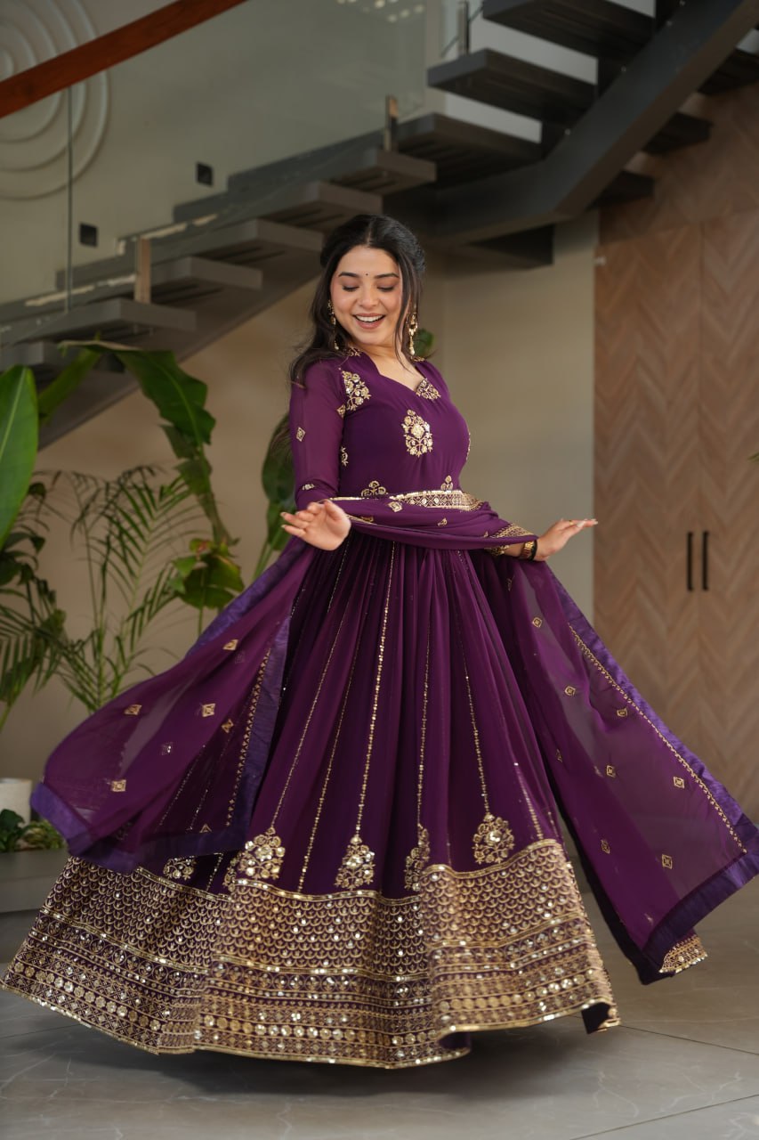 GOWN-DUPATTA