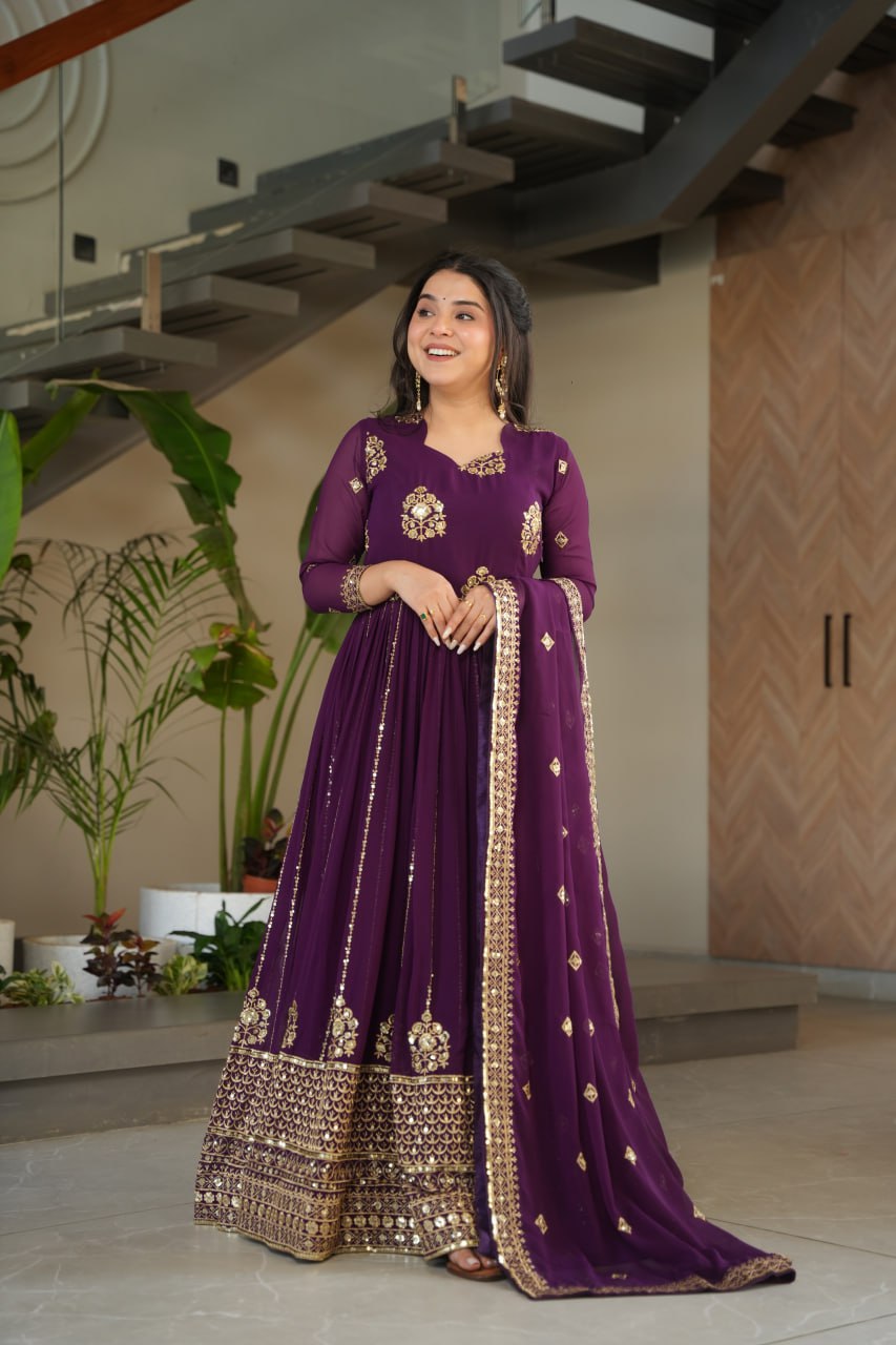 GOWN-DUPATTA