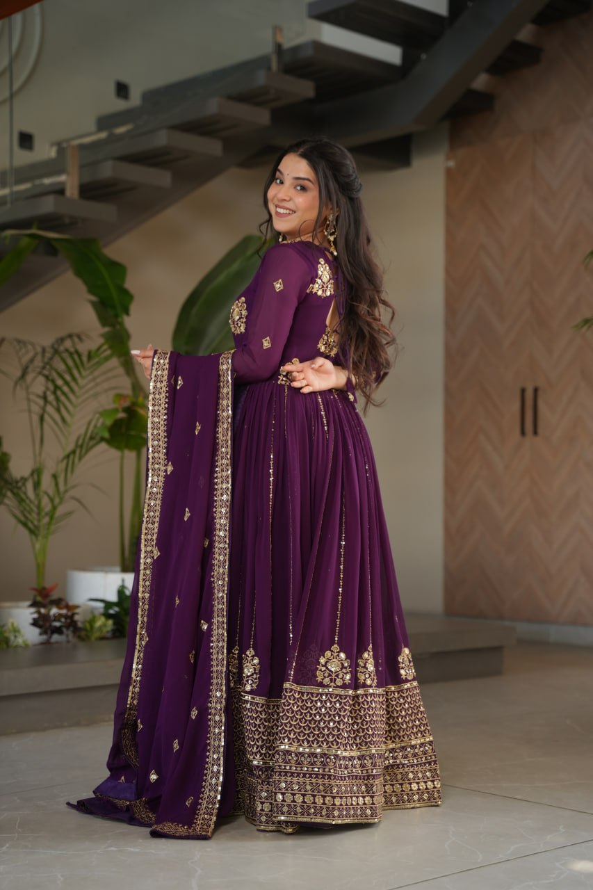 GOWN-DUPATTA