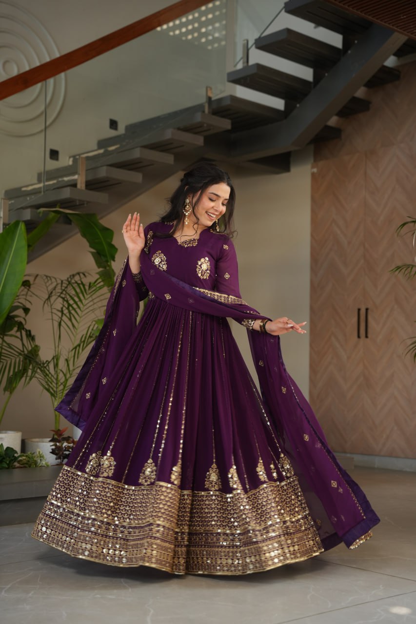 GOWN-DUPATTA