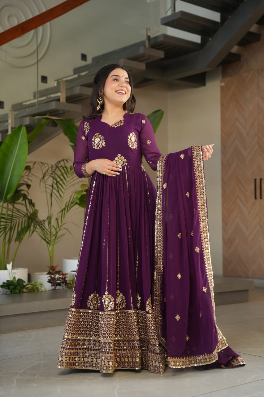GOWN-DUPATTA
