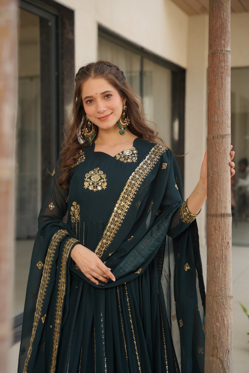 GOWN-DUPATTA