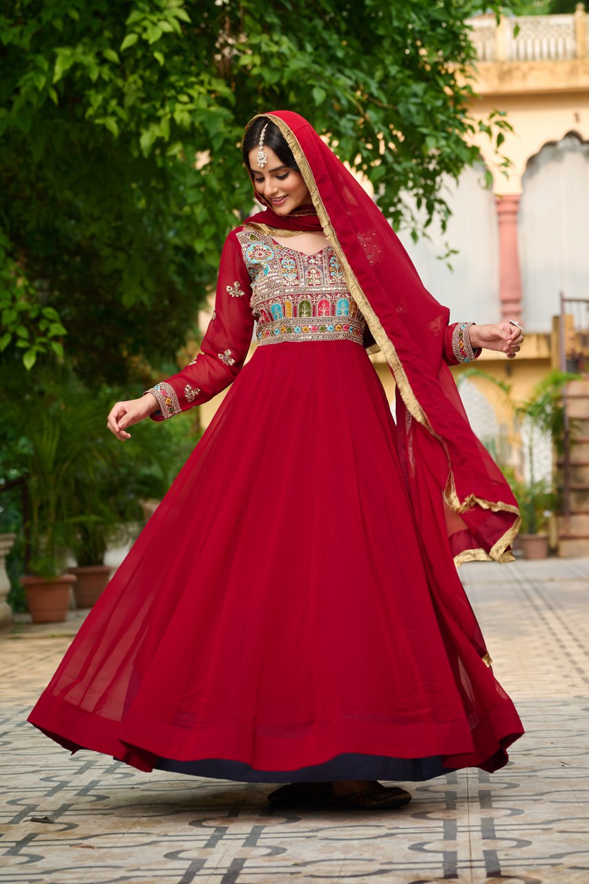 GOWN-DUPATTA