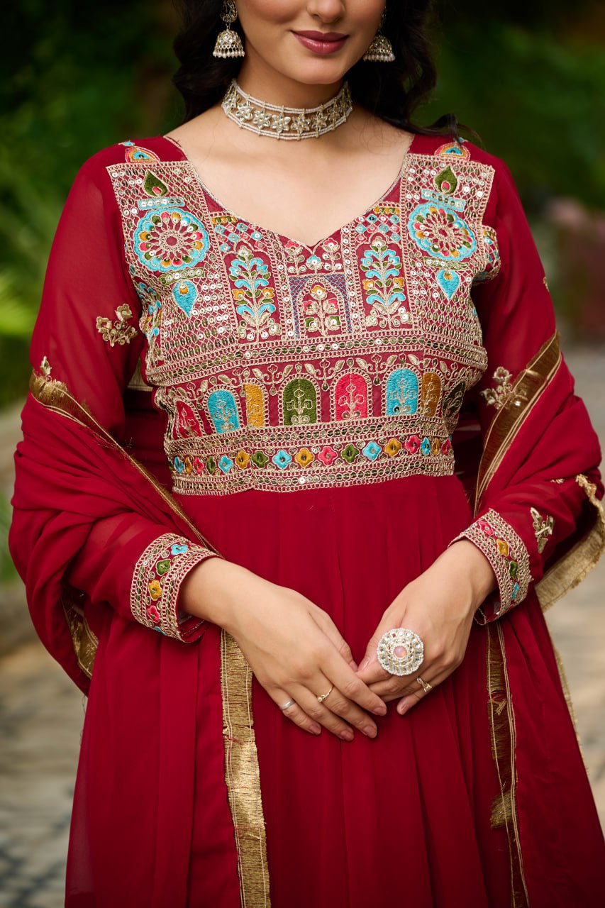 GOWN-DUPATTA