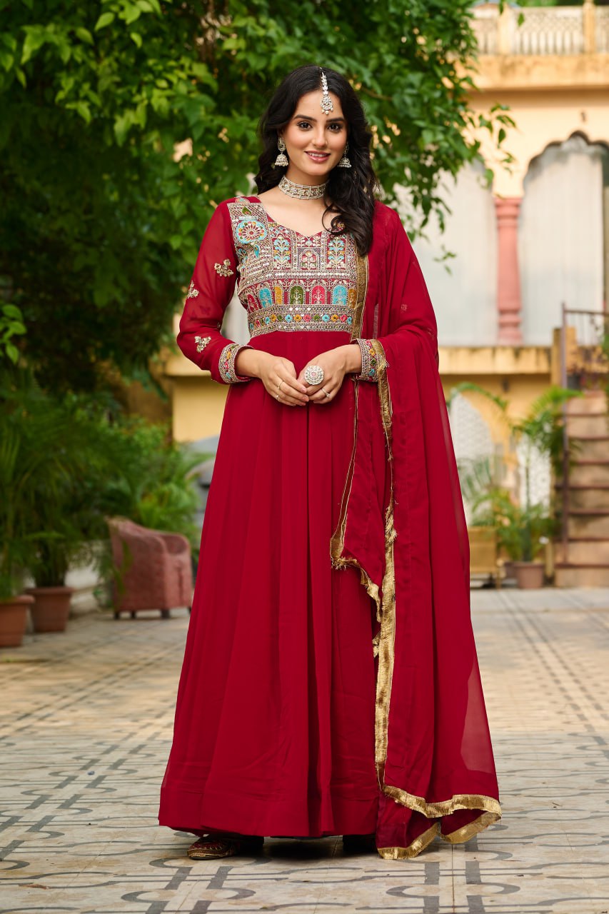 GOWN-DUPATTA