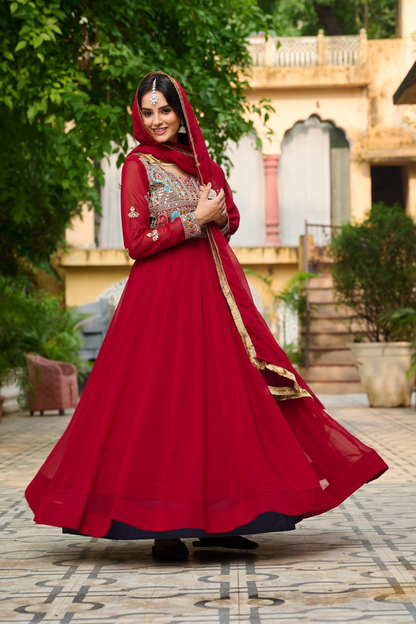 GOWN-DUPATTA