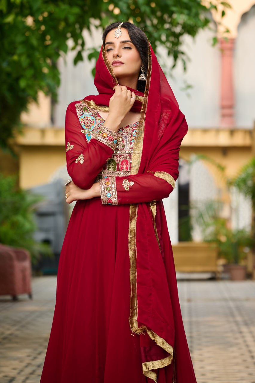 GOWN-DUPATTA