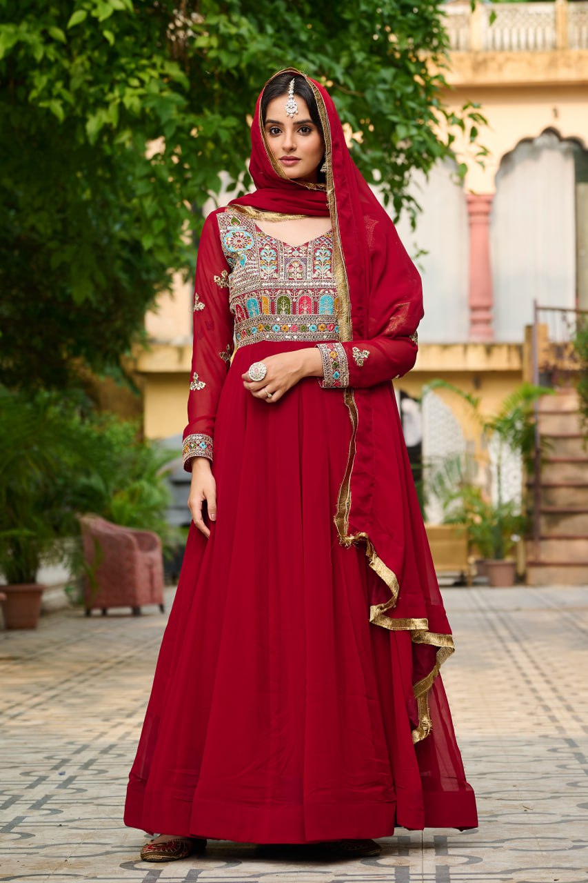 GOWN-DUPATTA