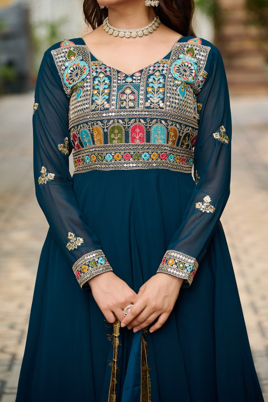 GOWN-DUPATTA
