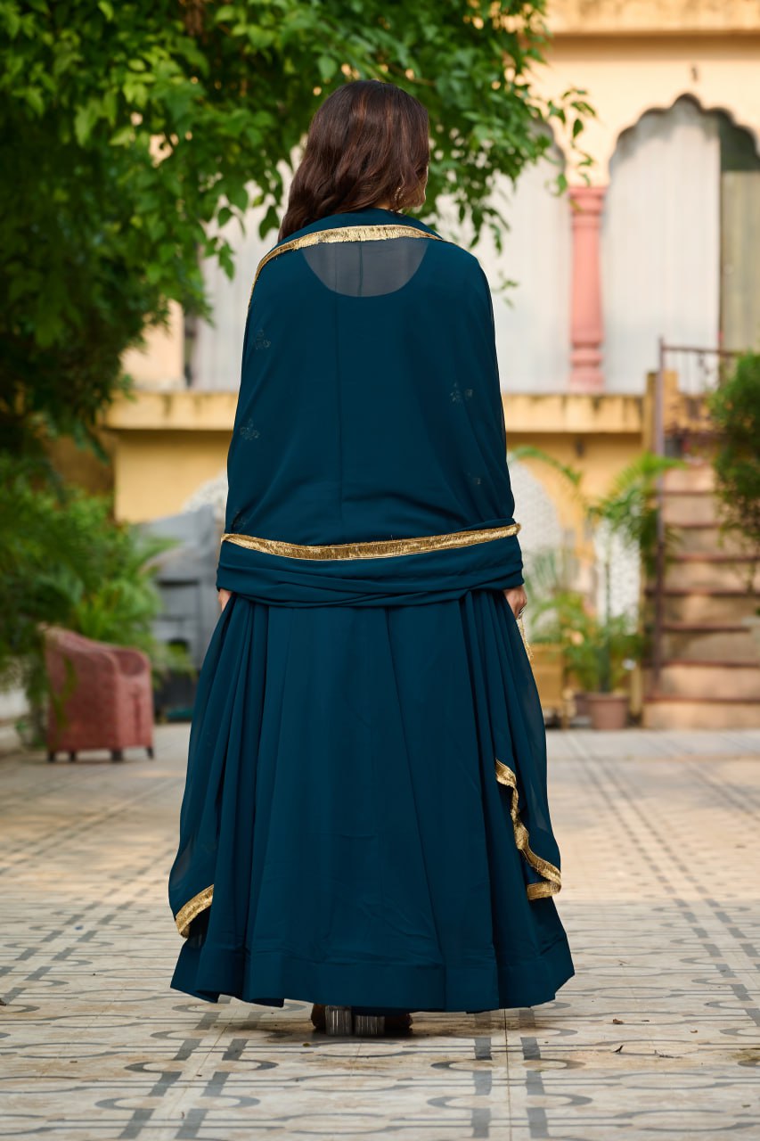 GOWN-DUPATTA