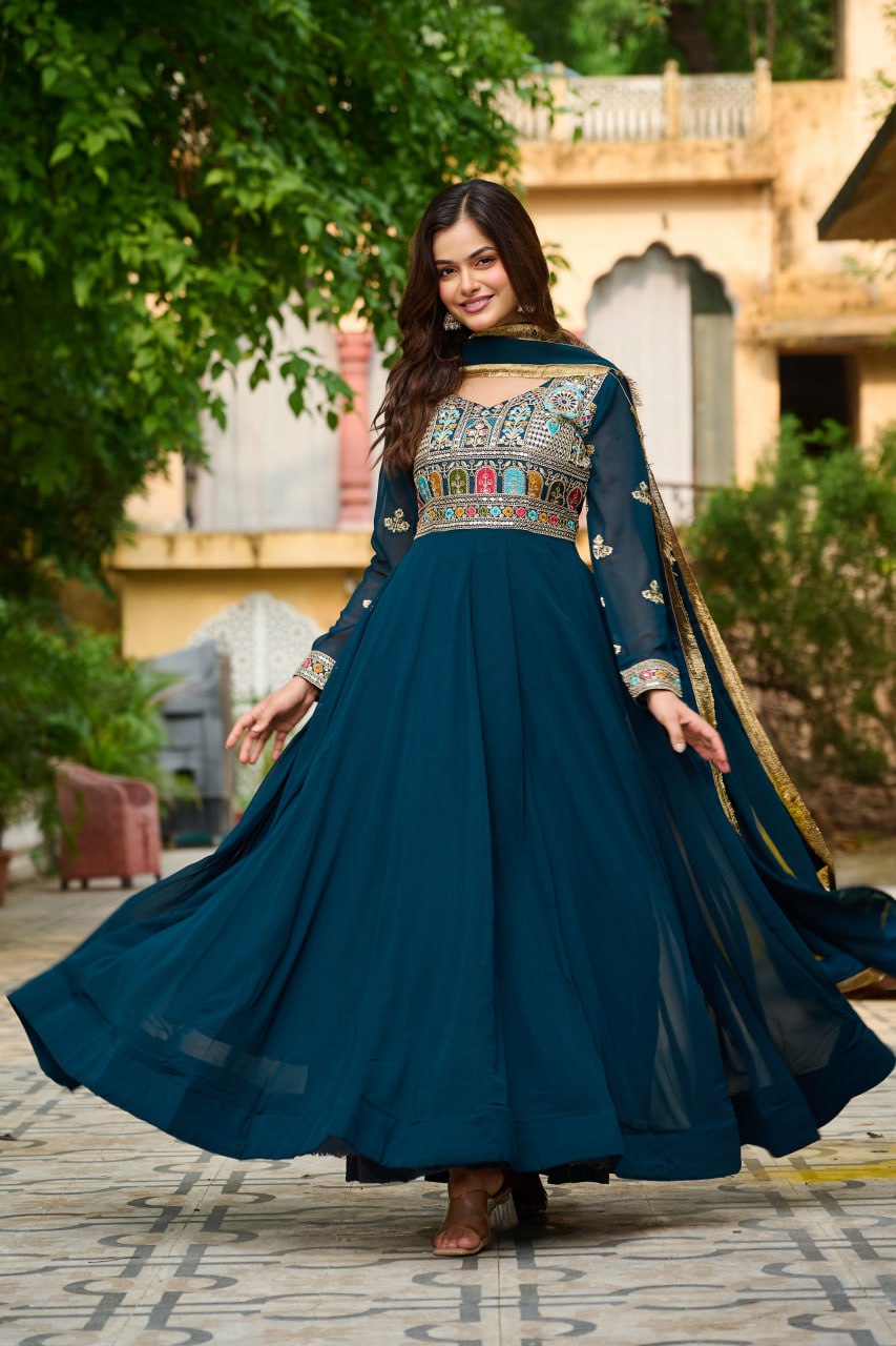 GOWN-DUPATTA