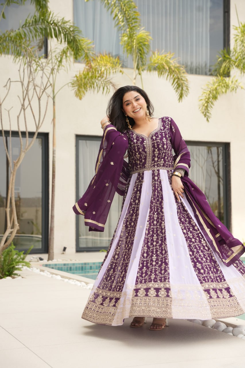 GOWN-DUPATTA