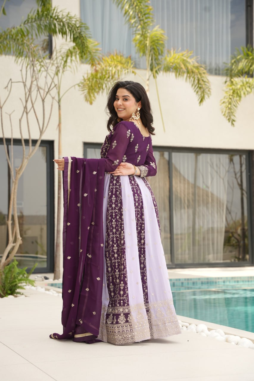 GOWN-DUPATTA