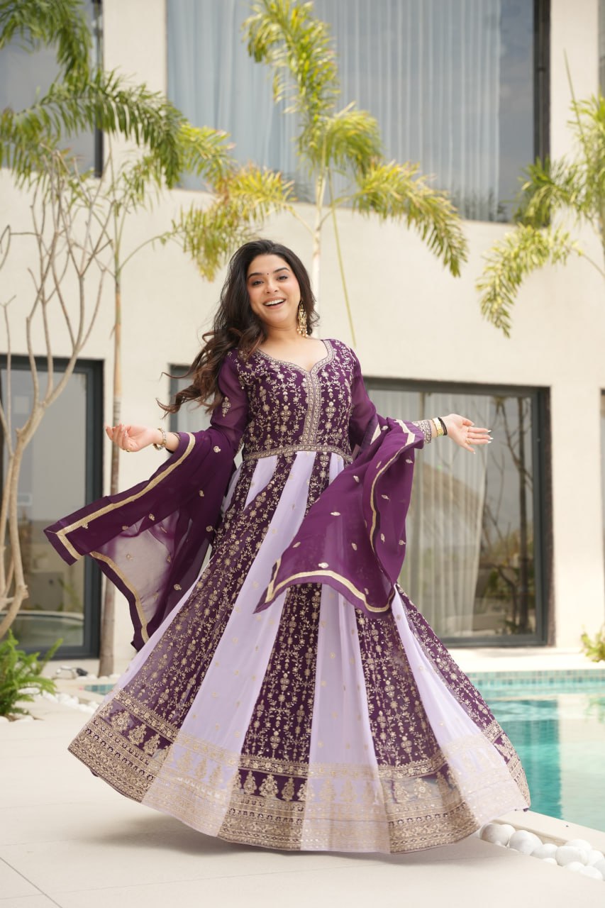 GOWN-DUPATTA