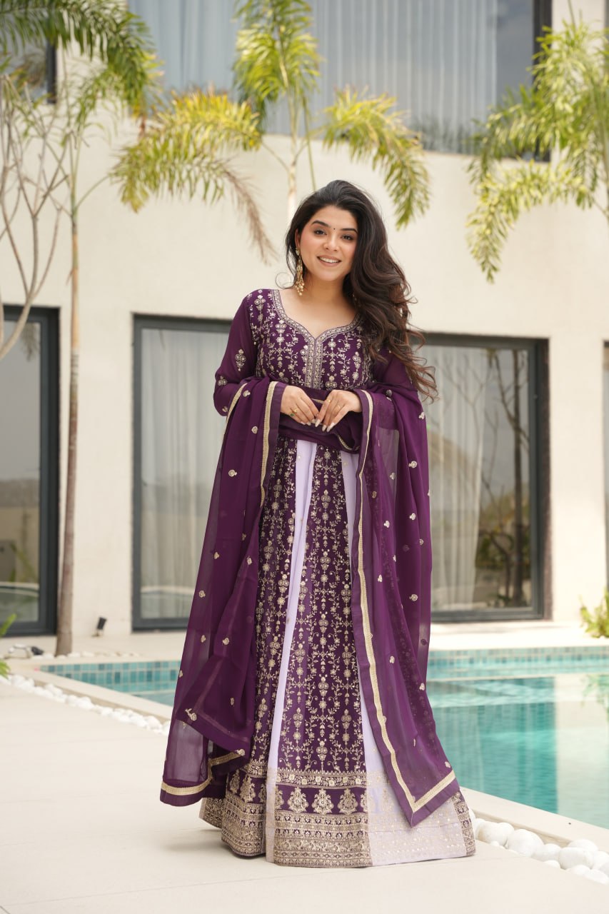 GOWN-DUPATTA
