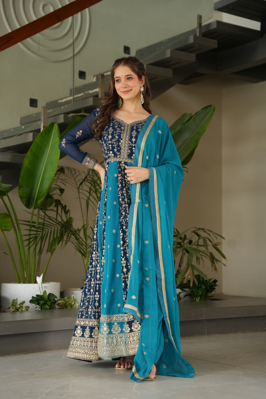 GOWN-DUPATTA