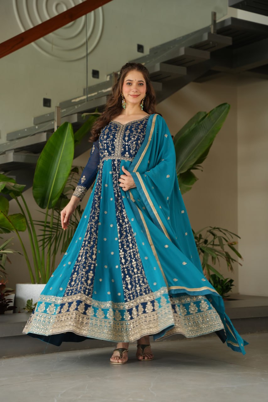 GOWN-DUPATTA