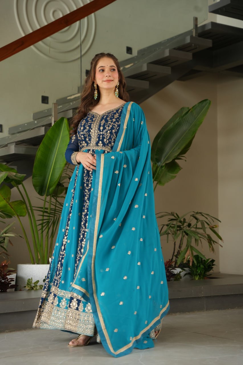 GOWN-DUPATTA