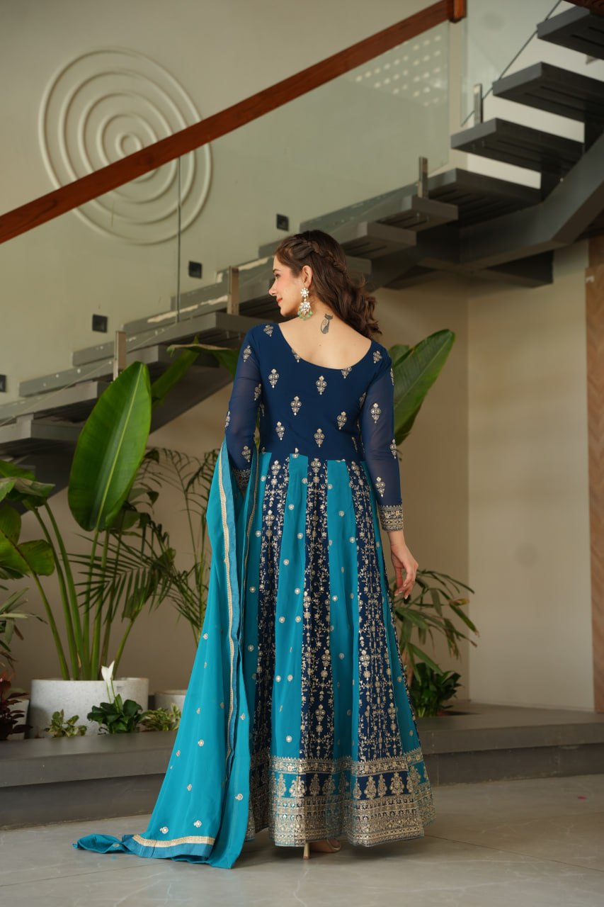 GOWN-DUPATTA
