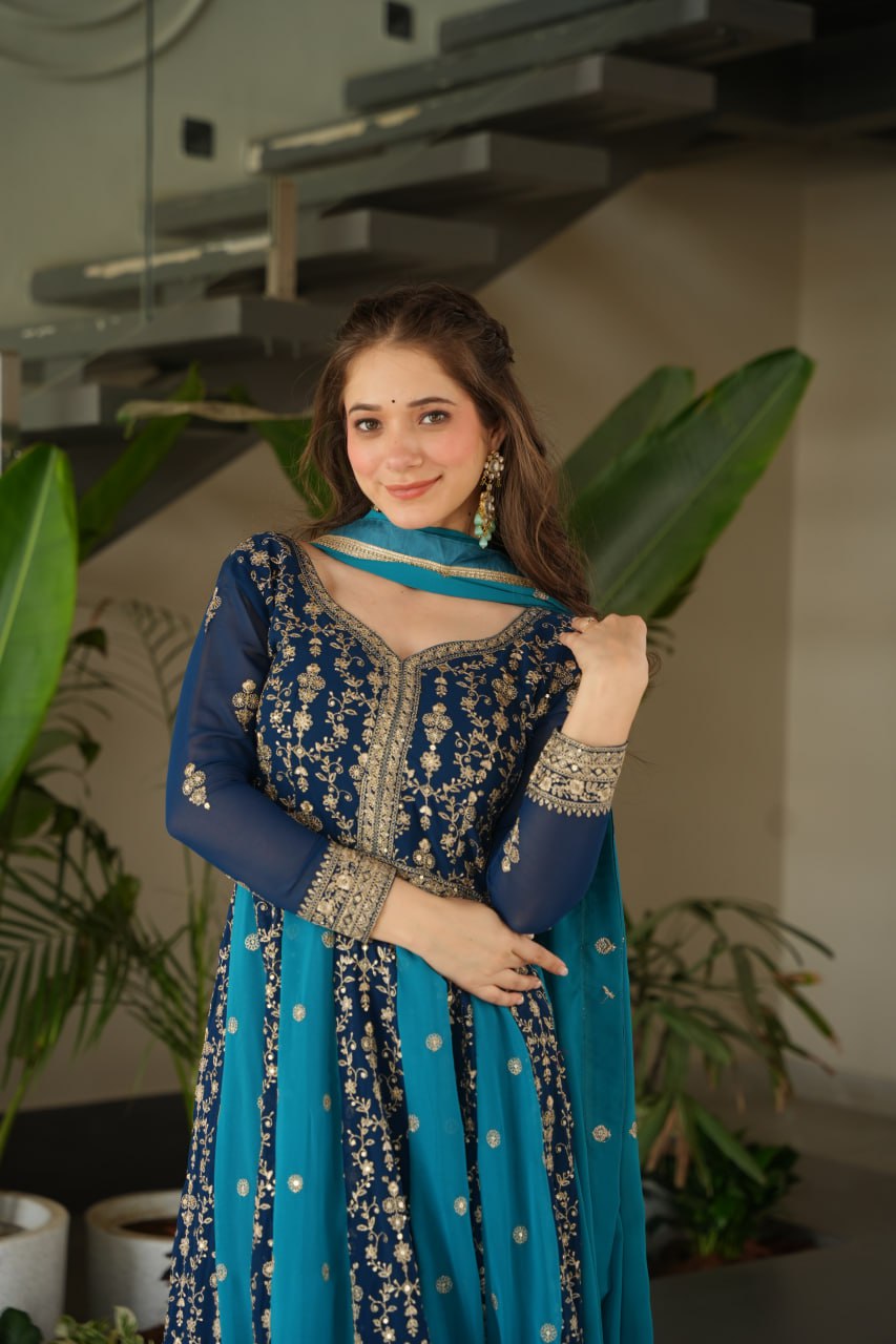 GOWN-DUPATTA