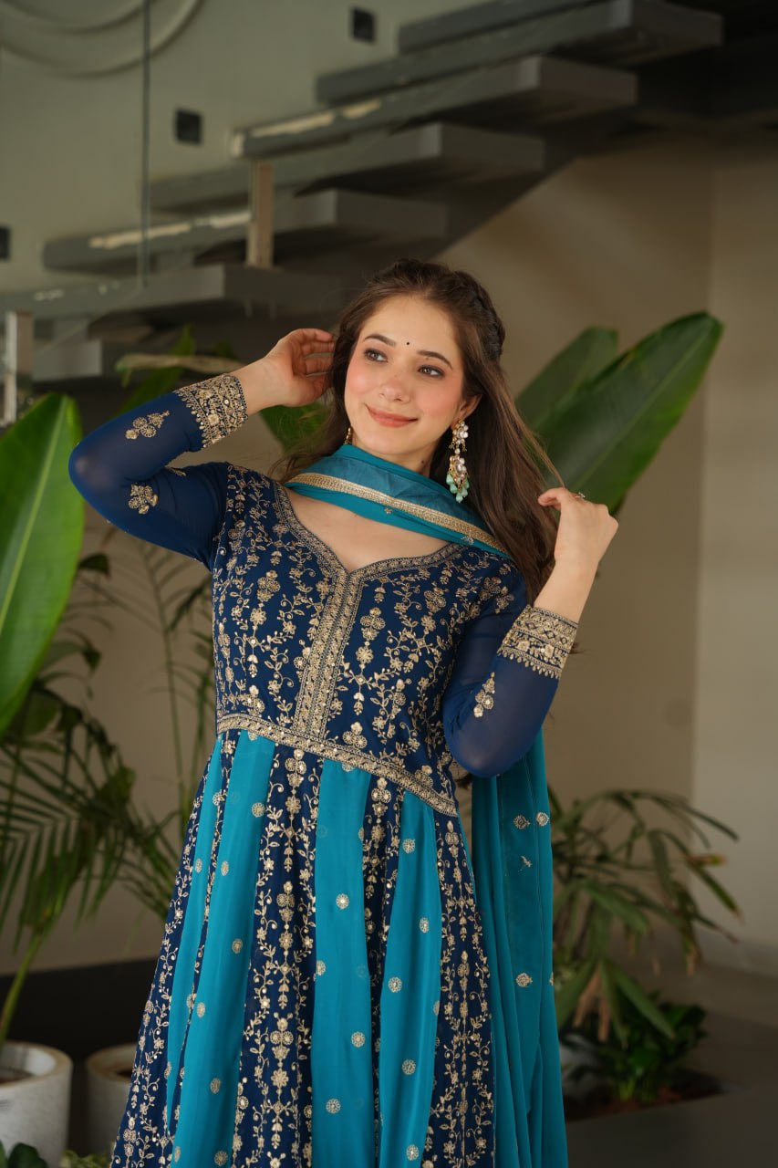 GOWN-DUPATTA