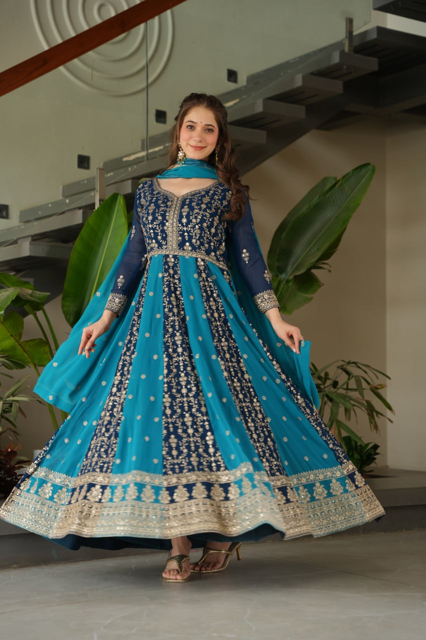GOWN-DUPATTA