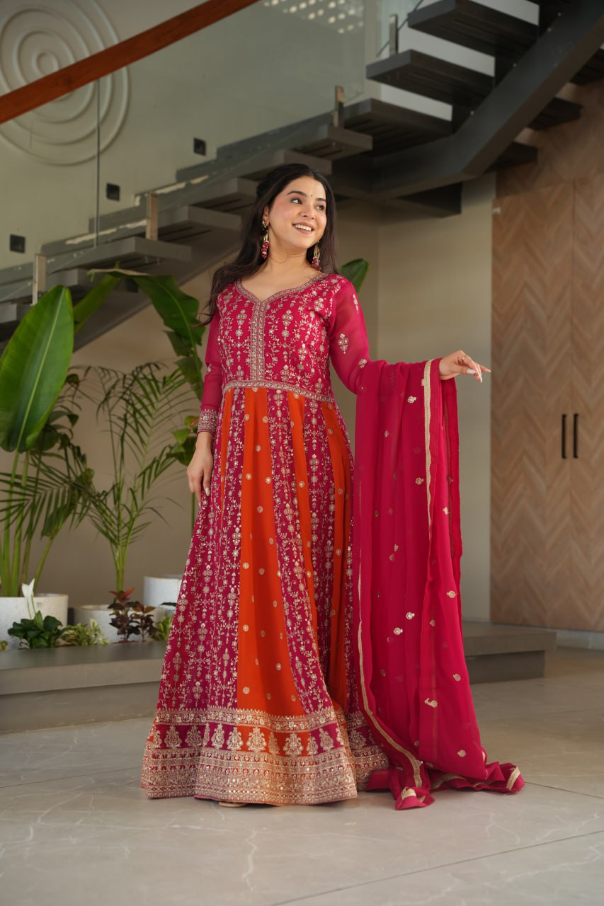 GOWN-DUPATTA