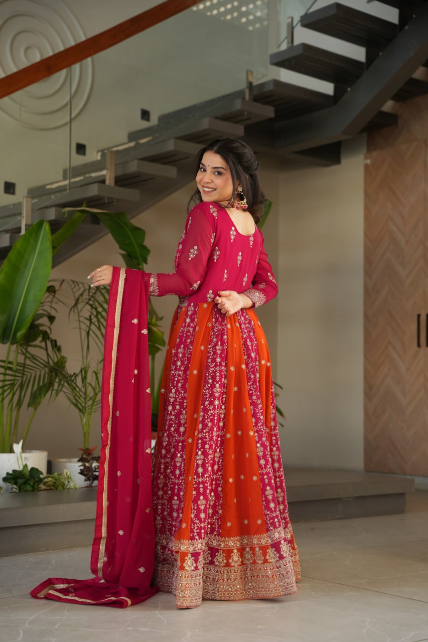 GOWN-DUPATTA