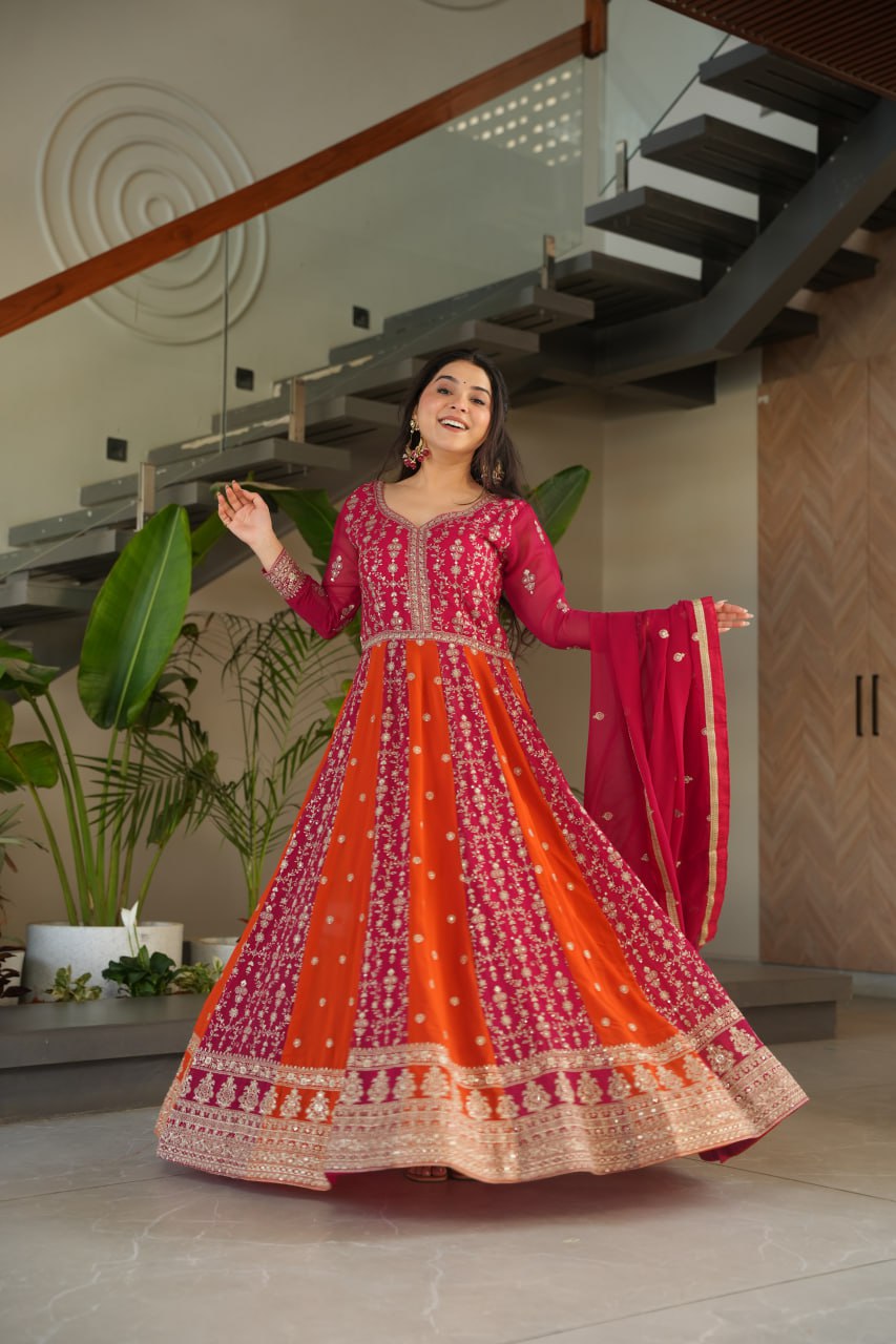 GOWN-DUPATTA