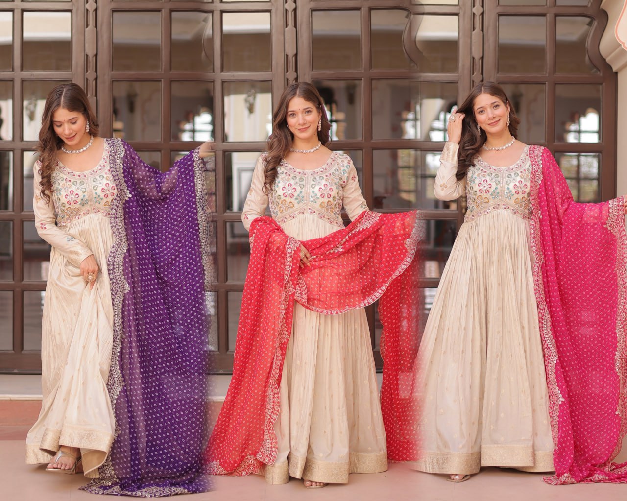 GOWN-DUPATTA