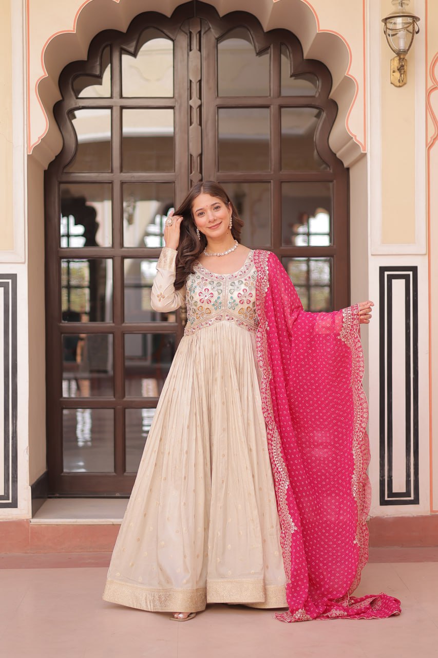 GOWN-DUPATTA