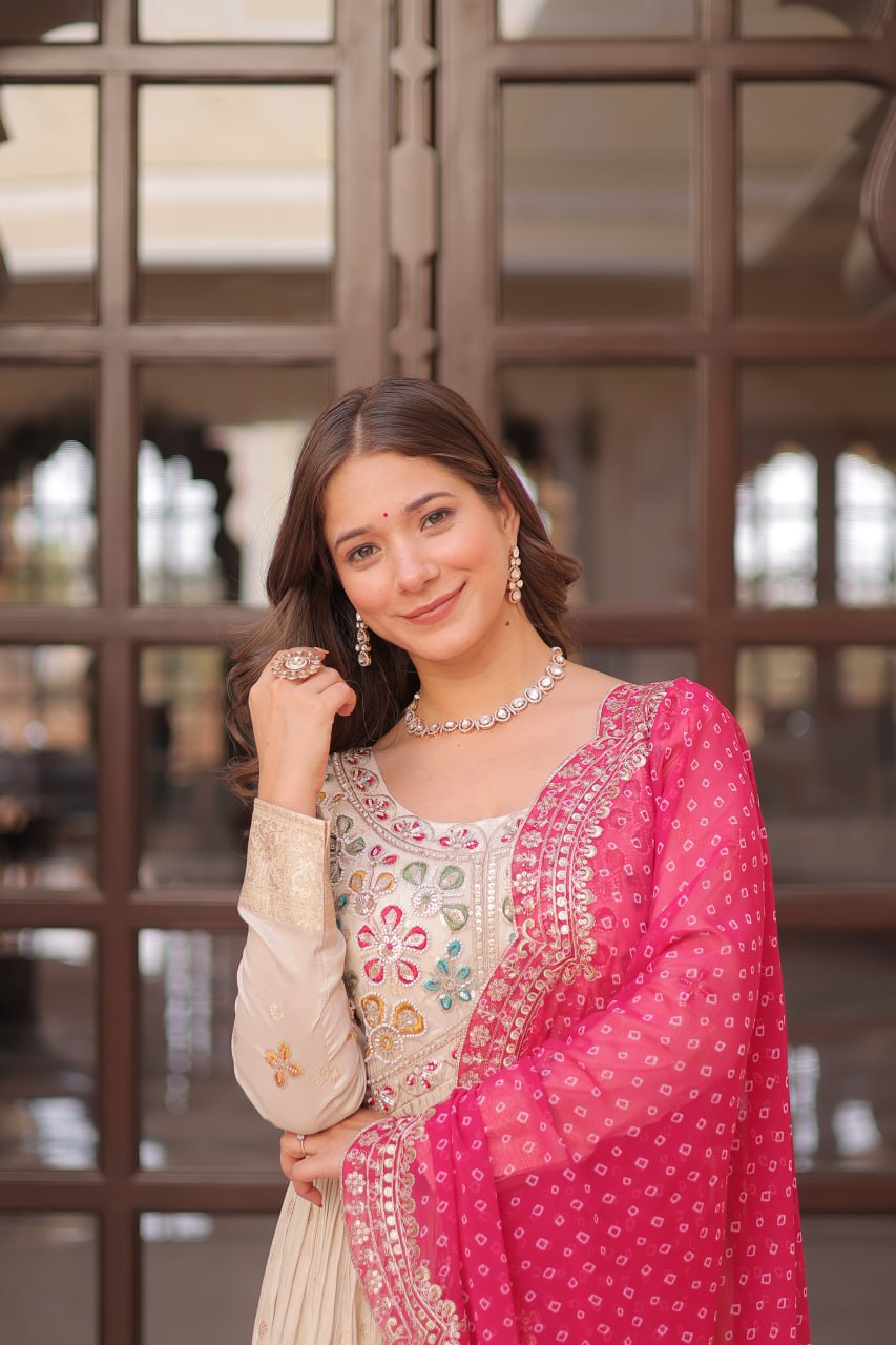 GOWN-DUPATTA