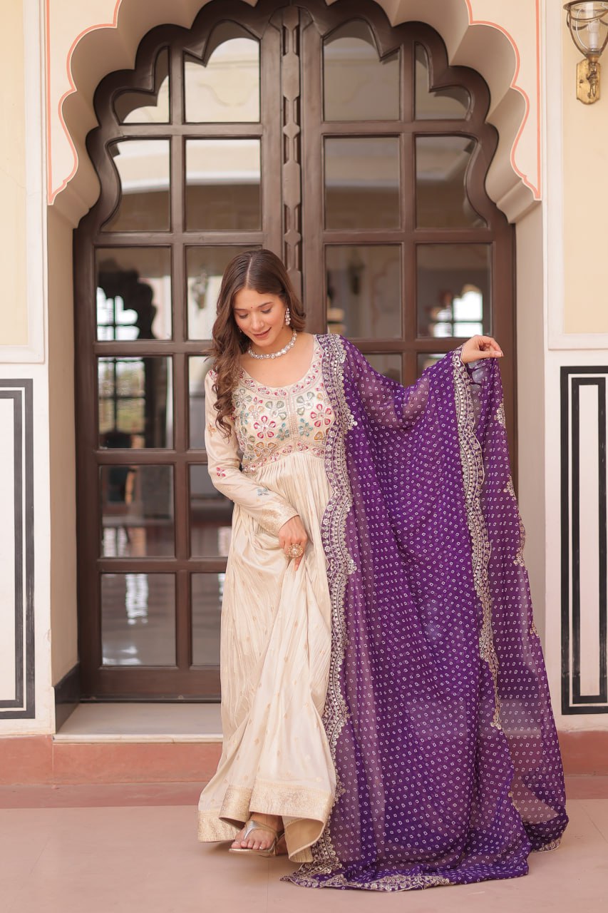 GOWN-DUPATTA
