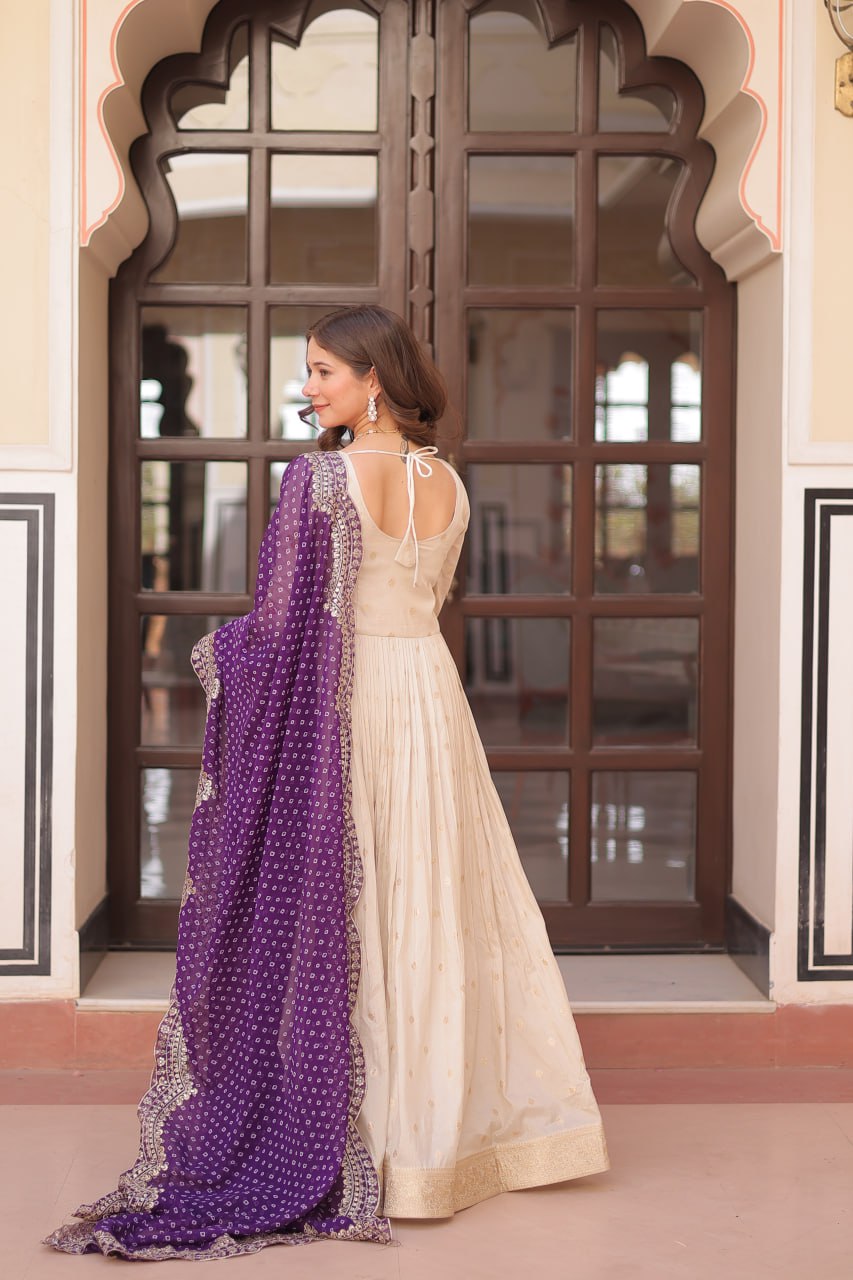 GOWN-DUPATTA