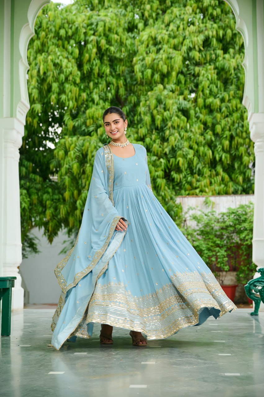GOWN WITH DUPATTA