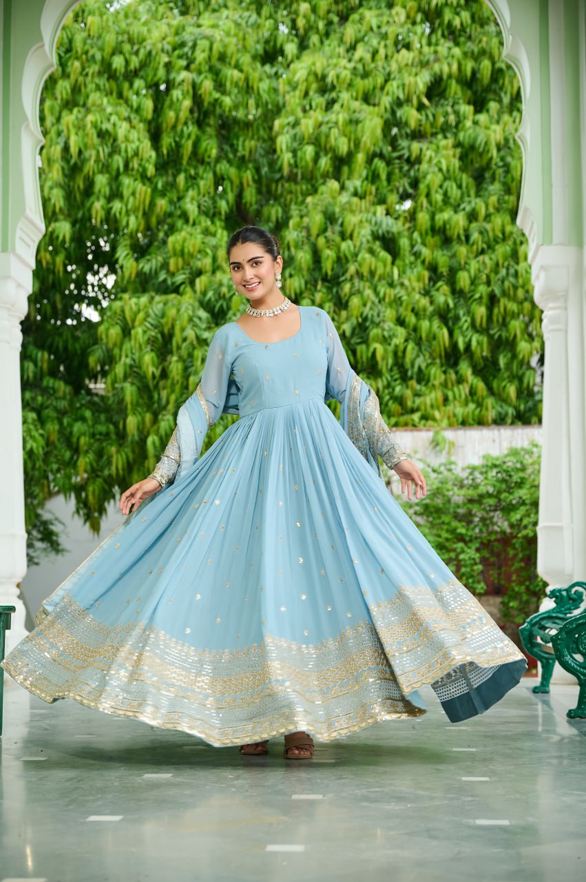 GOWN WITH DUPATTA