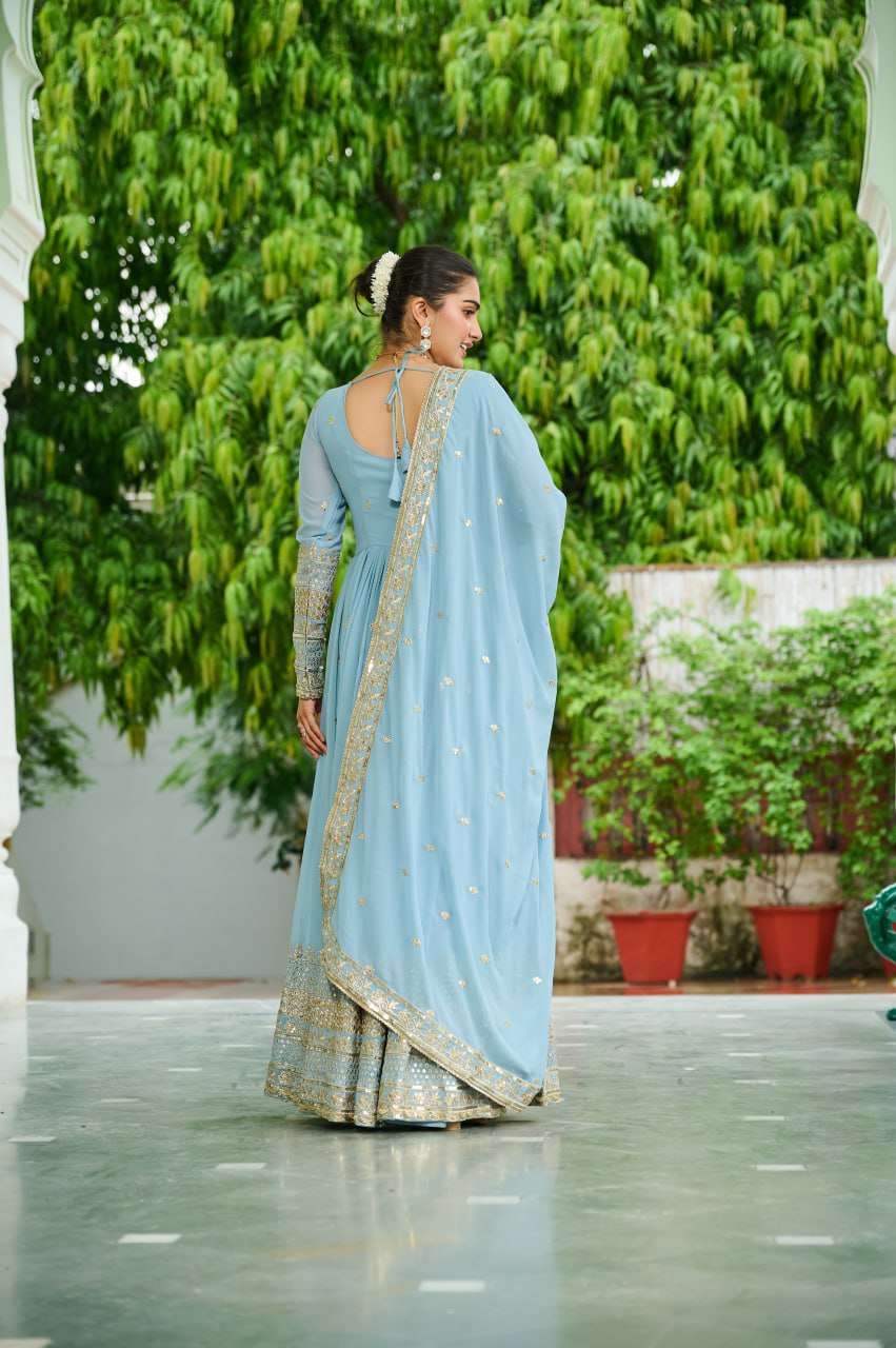 GOWN WITH DUPATTA